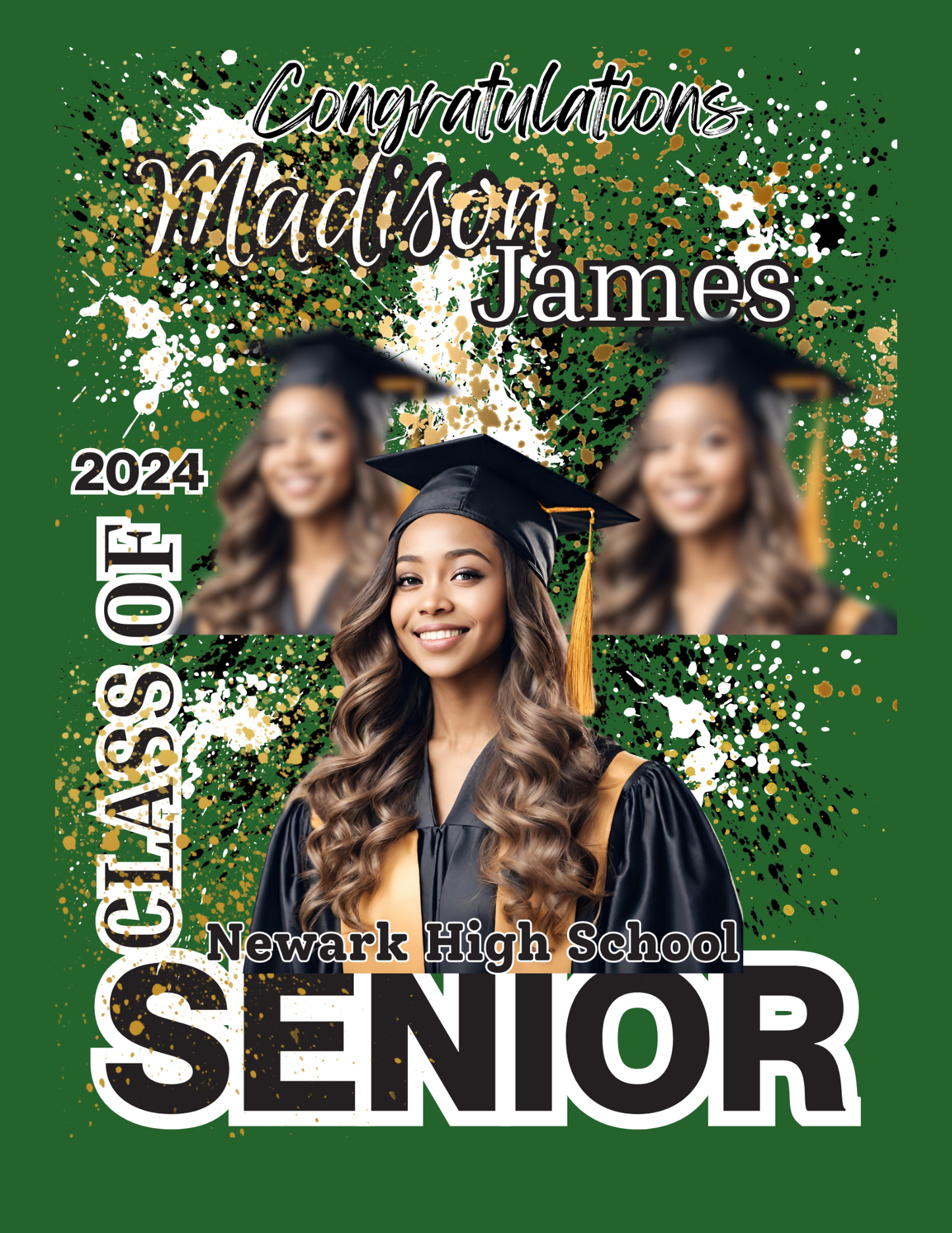"Graduation Shirt Bundle – 11 editable PNG images for custom designing your graduation shirts. Perfect for creating a unique and personalized celebration. Shop the bundle today at Crafty Brown Girl's Shopify store!"