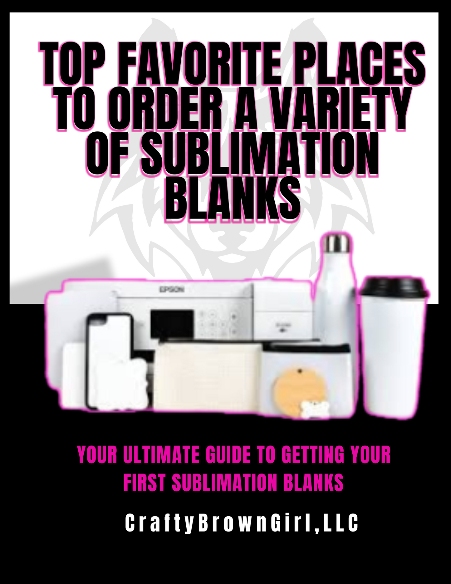 Where to Buy Sublimation Blanks eBook - Ultimate Guide to Finding Quality Sublimation Blanks, Essential for DIY Projects, Available on Shopify