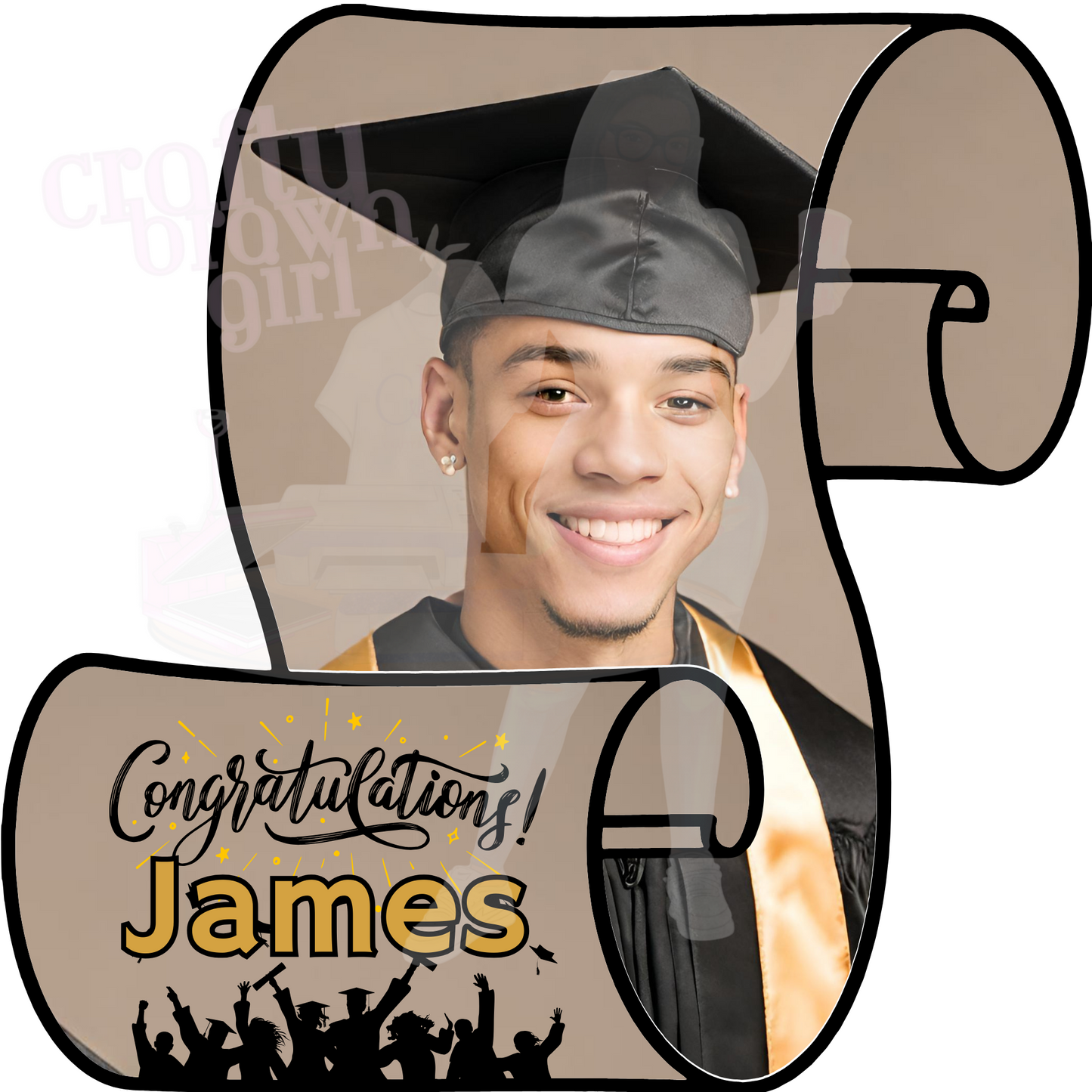 Grad Scroll Template