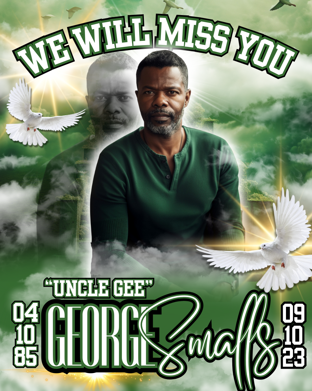 Custom Memorial Keepsake - Editable Design, Personalized Tribute, Lasting Memento for Honoring Loved Ones