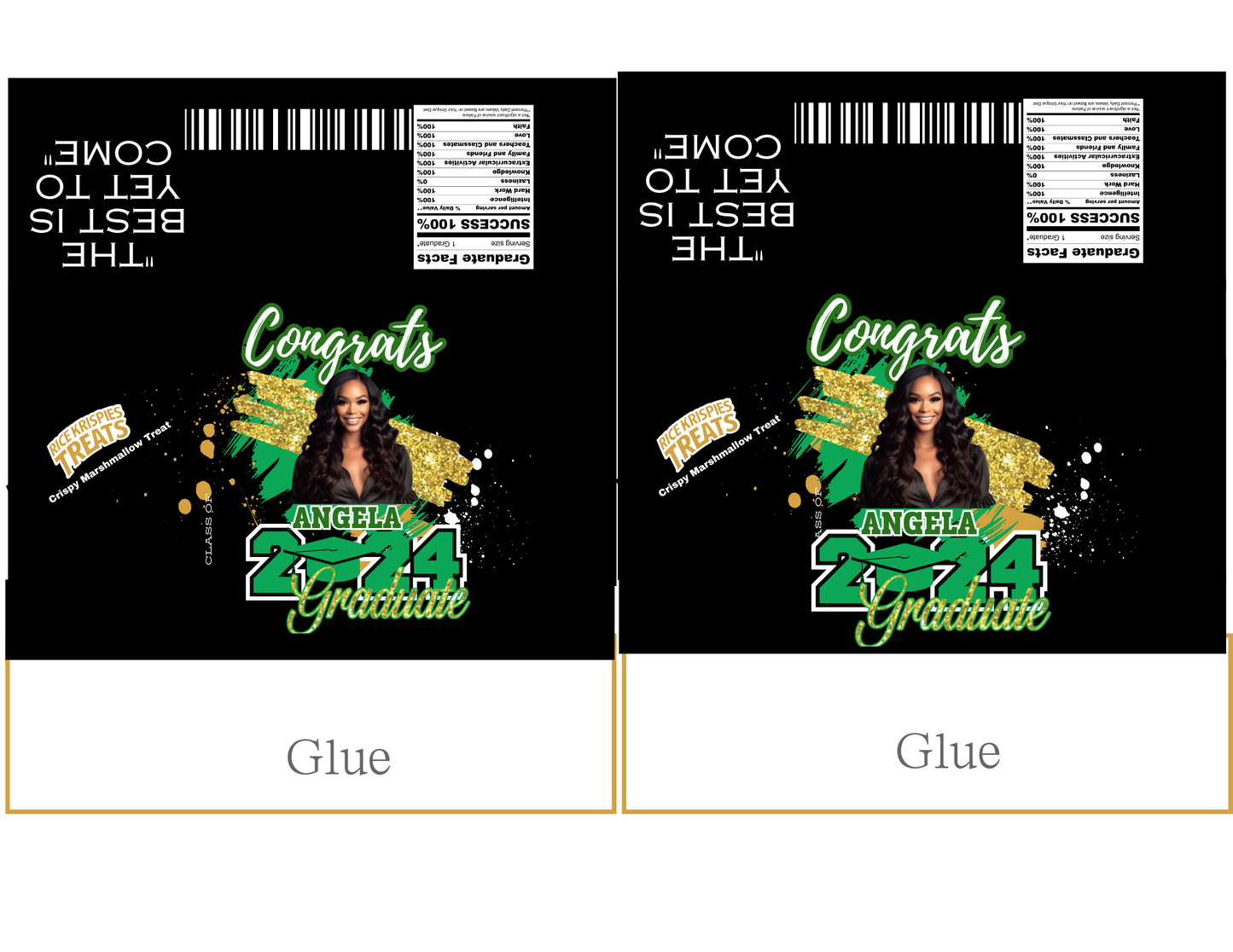 "Custom Editable Graduation Party Favors – create a memorable celebration with personalized and editable designs. Perfect for adding a unique touch to your graduation event. Available at Crafty Brown Girl's Shopify store."