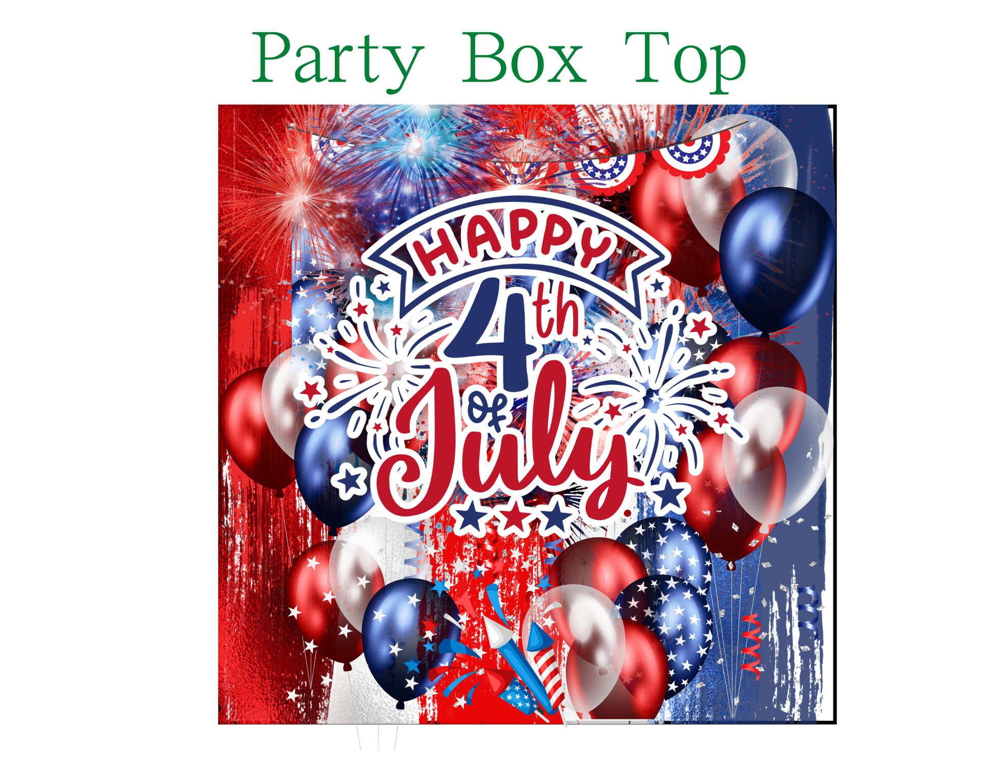 July Fourth Editable Party Favor Bundle
