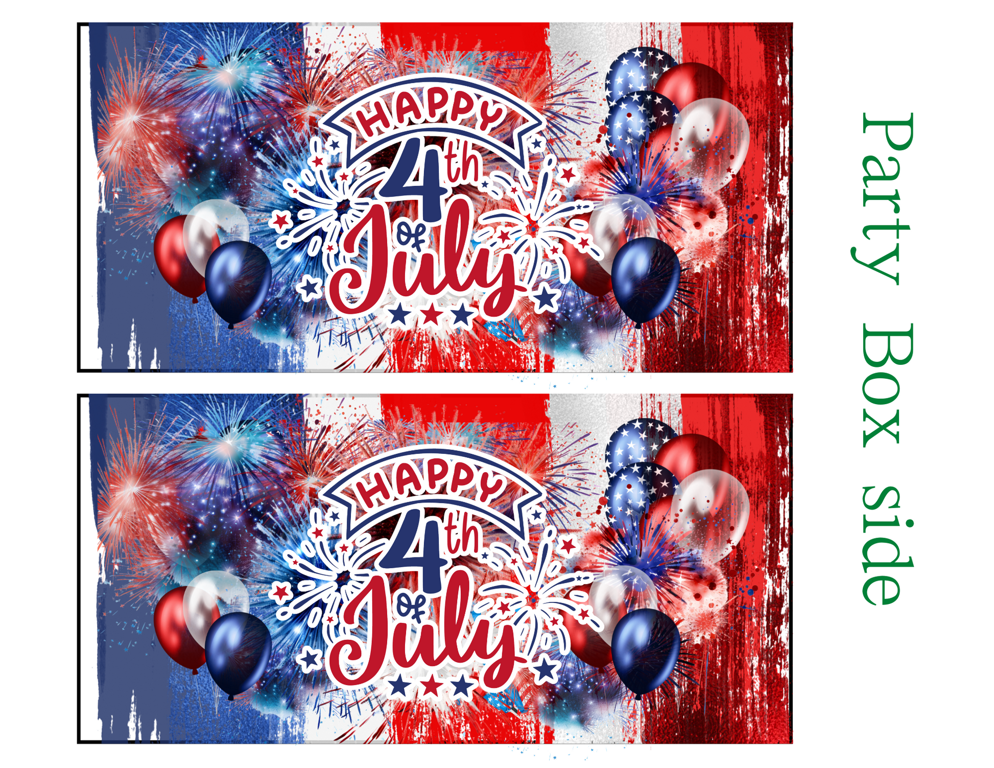 July Fourth Editable Party Favor Bundle