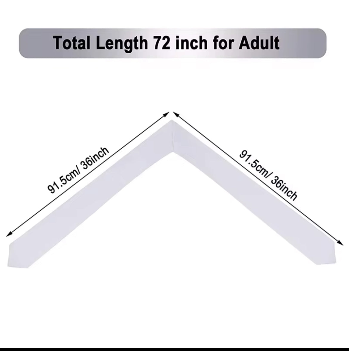 Class of 2025 white polyester stole template, ideal for personalized graduation keepsakes