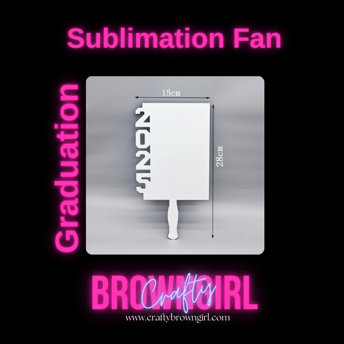 2025 Graduation Fan-Sublimation Blank for personalized graduation gifts, senior photos, and keepsakes. 