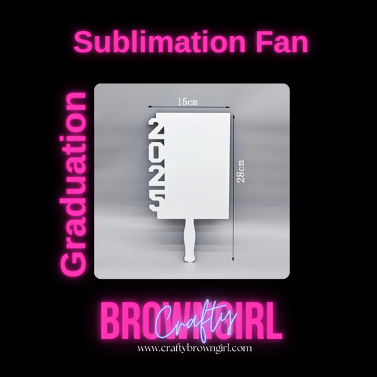 2025 Graduation Fan-Sublimation Blank for personalized graduation gifts, senior photos, and keepsakes. 