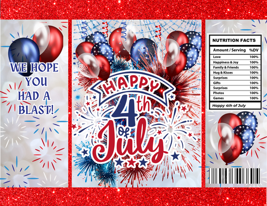 July Fourth Editable Party Favor Bundle