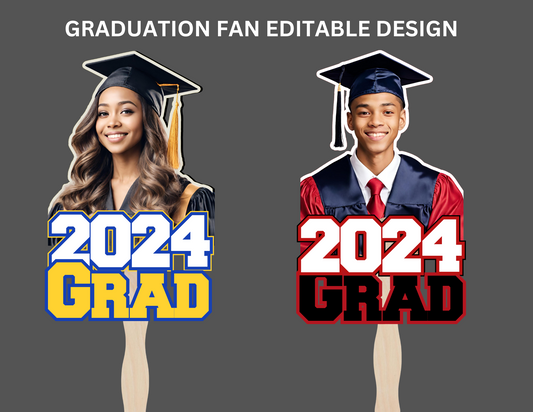 Graduation Fan Editable