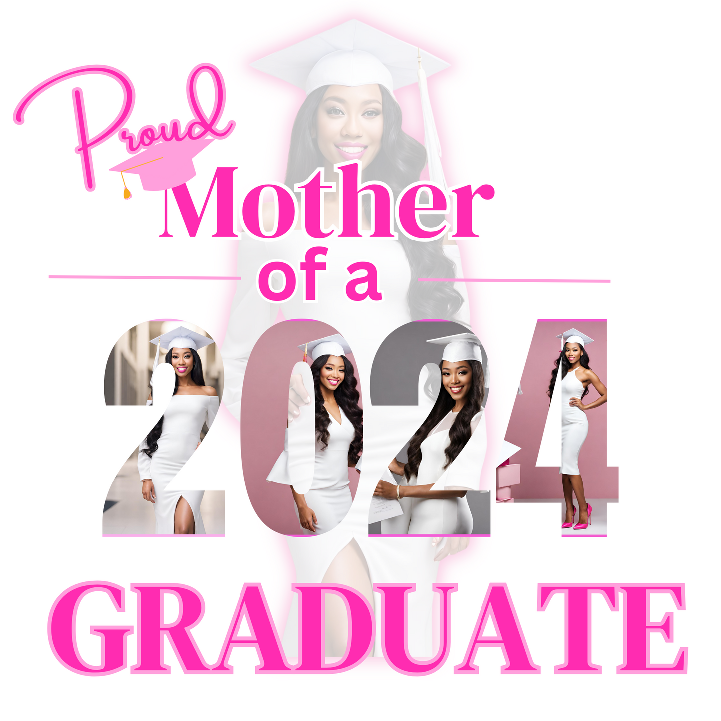 Editable Proud Mother Graduation Design