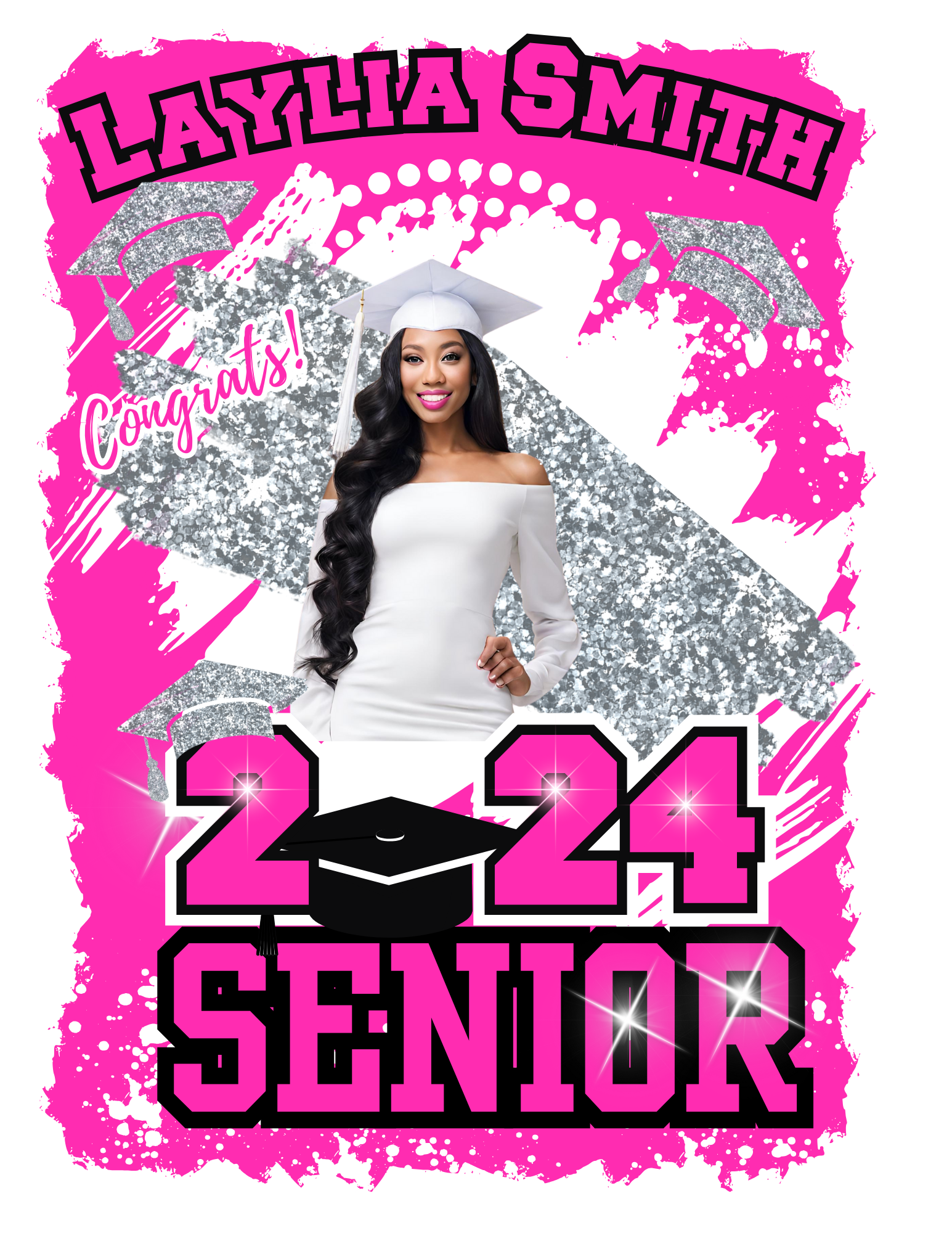 Graduation Editable T-Shirt Design