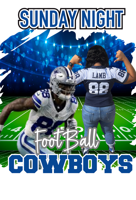 Sunday Night Football Digital Template