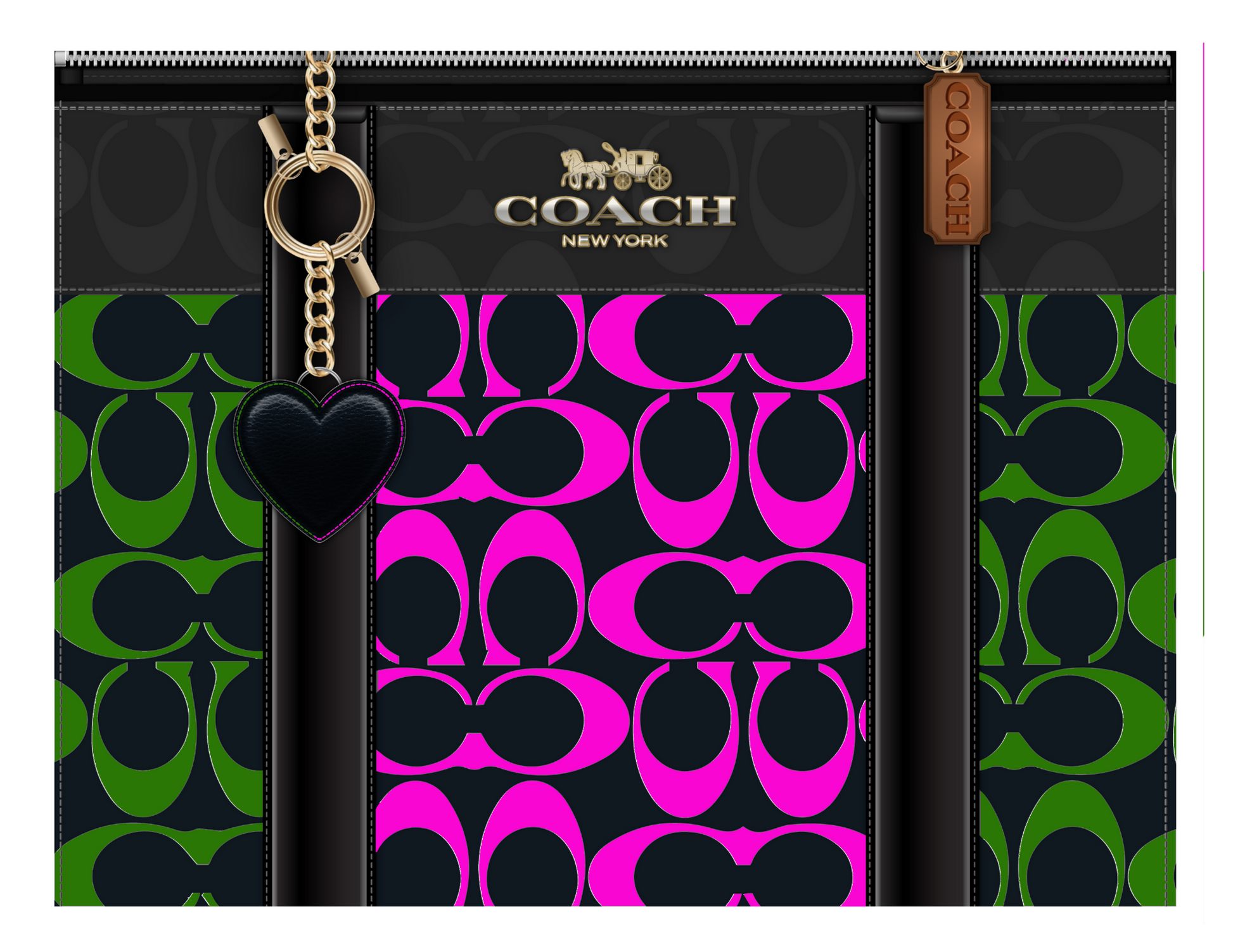 "Editable Coach Pocketbook Template – easily customize to suit your planning needs and personal style. Find it now on Crafty Brown Girl's Shopify store."