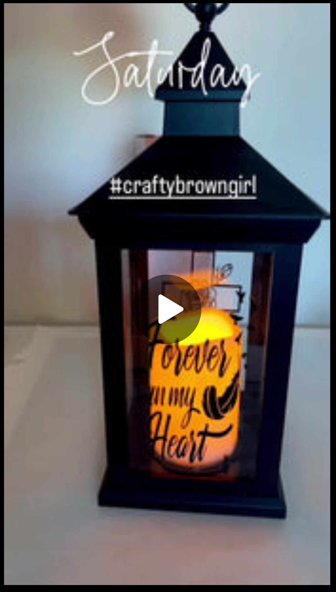 Personalized Memorial Lantern – Custom Remembrance Gift with LED Candle | Sympathy Keepsake by Crafty Brown Girl
