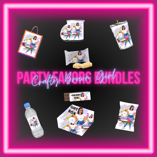 Custom party favor items – Personalized party bundles and gifts for all occasions from Crafty Brown Girl