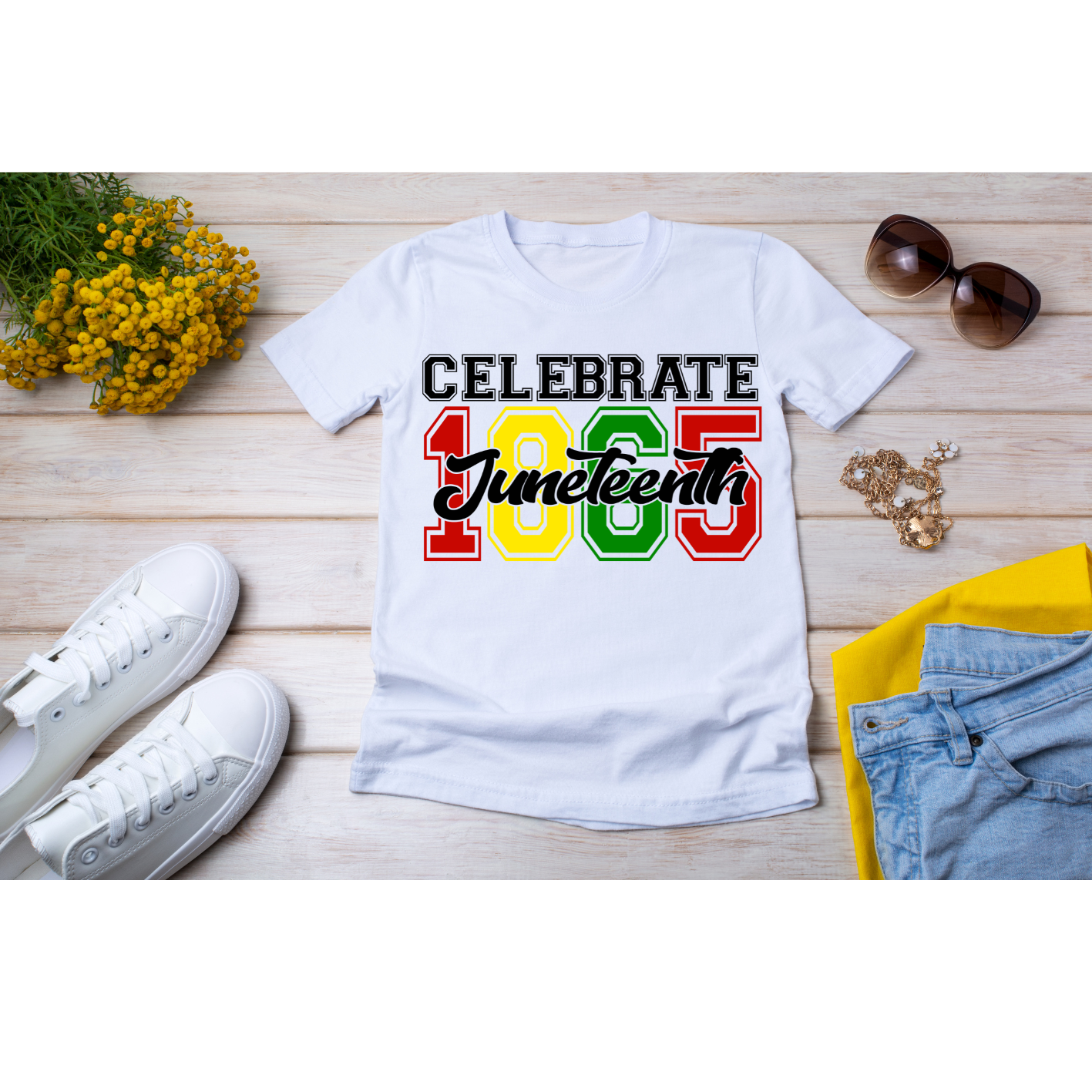 Custom Juneteenth T-shirt for parade, rally, or cookout

