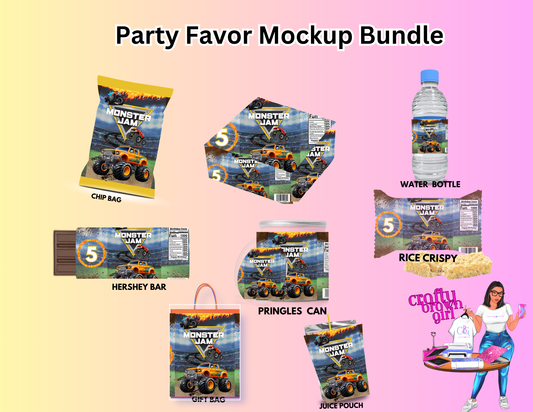 "Unique Minster Jam party favor files – Editable and printable PNGs for memorable birthday celebrations. Order now at Crafty Brown Girl!"