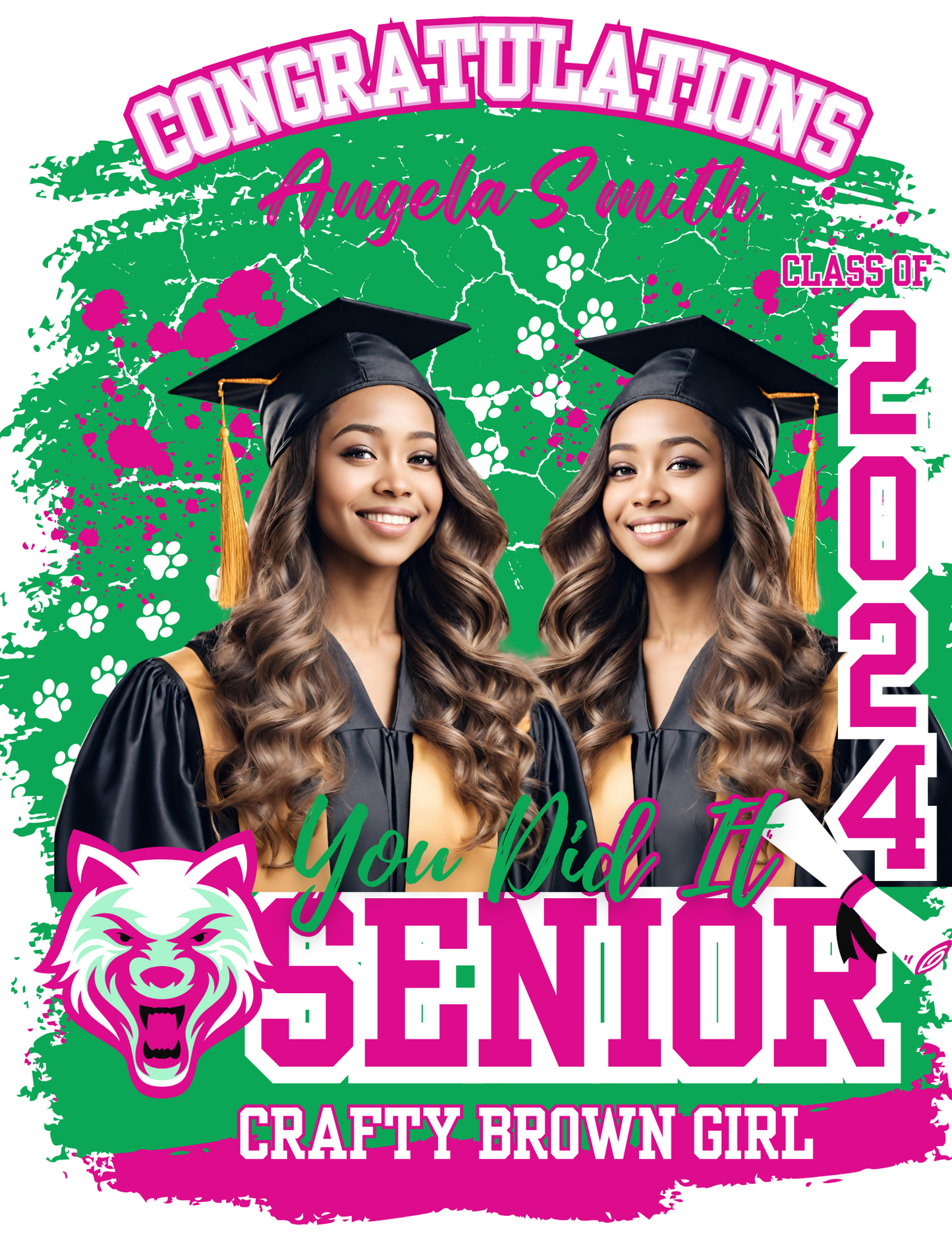 Digital graduation custom templates – Personalized designs for announcements, invitations, and party decor to celebrate your achievement by Crafty Brown Girl"